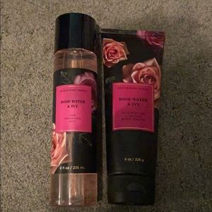 rose water & ivy !! bath and body works brand new